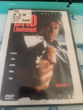 Bad Lieutenant DVD starring Harvey Keitel.